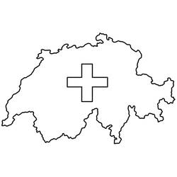 Раскраски: Швейцария - Бесплатные раскраски для печати