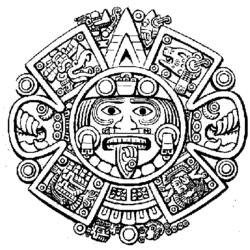 Раскраска: Ацтекская мифология (Боги и богини) #111542 - Раскраски для печати
