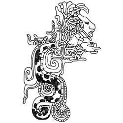 Раскраска: Ацтекская мифология (Боги и богини) #111543 - Бесплатные раскраски для печати