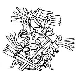 Раскраска: Ацтекская мифология (Боги и богини) #111545 - Раскраски для печати