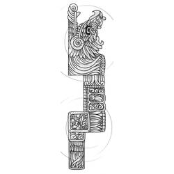 Раскраска: Ацтекская мифология (Боги и богини) #111557 - Бесплатные раскраски для печати