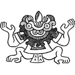 Раскраска: Ацтекская мифология (Боги и богини) #111561 - Раскраски для печати