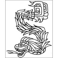 Раскраска: Ацтекская мифология (Боги и богини) #111595 - Раскраски для печати
