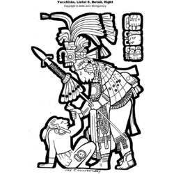 Раскраска: Ацтекская мифология (Боги и богини) #111662 - Бесплатные раскраски для печати
