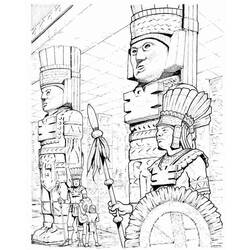 Раскраска: Ацтекская мифология (Боги и богини) #111697 - Раскраски для печати
