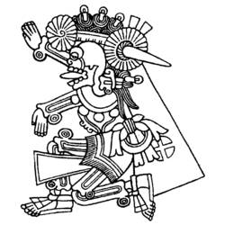 Раскраска: Ацтекская мифология (Боги и богини) #111742 - Раскраски для печати