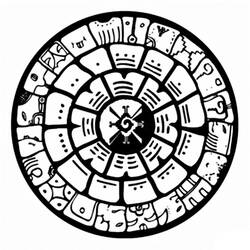 Раскраска: Ацтекская мифология (Боги и богини) #111774 - Бесплатные раскраски для печати