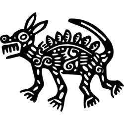 Раскраска: Ацтекская мифология (Боги и богини) #111848 - Бесплатные раскраски для печати
