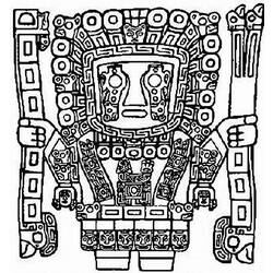 Раскраска: Ацтекская мифология (Боги и богини) #111855 - Бесплатные раскраски для печати