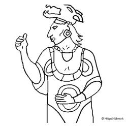 Раскраска: Ацтекская мифология (Боги и богини) #111857 - Раскраски для печати