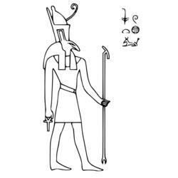 Раскраска: Египетская мифология (Боги и богини) #111130 - Бесплатные раскраски для печати