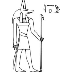 Раскраска: Египетская мифология (Боги и богини) #111132 - Раскраски для печати