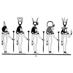 Раскраска: Египетская мифология (Боги и богини) #111135 - Раскраски для печати