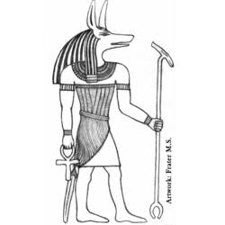 Раскраска: Египетская мифология (Боги и богини) #111138 - Раскраски для печати