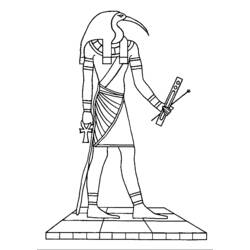 Раскраска: Египетская мифология (Боги и богини) #111140 - Раскраски для печати