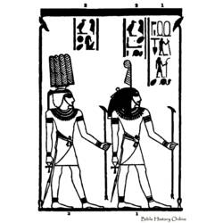 Раскраска: Египетская мифология (Боги и богини) #111145 - Бесплатные раскраски для печати