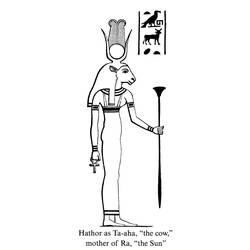 Раскраска: Египетская мифология (Боги и богини) #111150 - Раскраски для печати