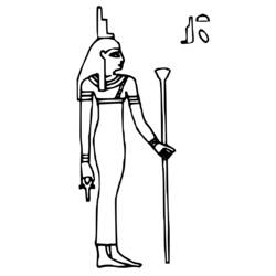 Раскраска: Египетская мифология (Боги и богини) #111152 - Раскраски для печати