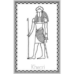 Раскраска: Египетская мифология (Боги и богини) #111153 - Бесплатные раскраски для печати