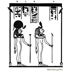 Раскраска: Египетская мифология (Боги и богини) #111161 - Бесплатные раскраски для печати