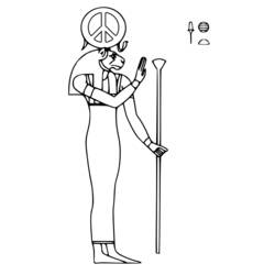 Раскраска: Египетская мифология (Боги и богини) #111169 - Бесплатные раскраски для печати