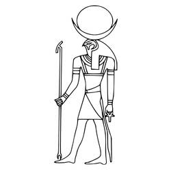 Раскраска: Египетская мифология (Боги и богини) #111173 - Раскраски для печати