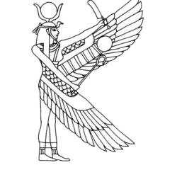 Раскраска: Египетская мифология (Боги и богини) #111175 - Раскраски для печати