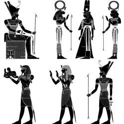 Раскраска: Египетская мифология (Боги и богини) #111185 - Бесплатные раскраски для печати