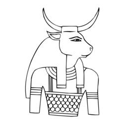 Раскраска: Египетская мифология (Боги и богини) #111190 - Бесплатные раскраски для печати
