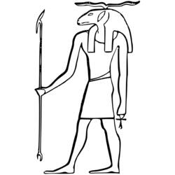 Раскраска: Египетская мифология (Боги и богини) #111196 - Раскраски для печати