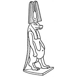Раскраска: Египетская мифология (Боги и богини) #111197 - Бесплатные раскраски для печати