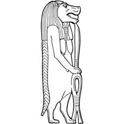 Раскраска: Египетская мифология (Боги и богини) #111198 - Бесплатные раскраски для печати