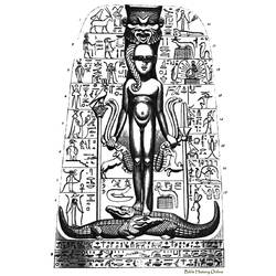 Раскраска: Египетская мифология (Боги и богини) #111201 - Бесплатные раскраски для печати