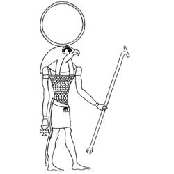 Раскраска: Египетская мифология (Боги и богини) #111206 - Бесплатные раскраски для печати