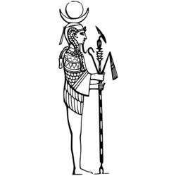Раскраска: Египетская мифология (Боги и богини) #111213 - Бесплатные раскраски для печати