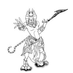 Раскраска: Египетская мифология (Боги и богини) #111220 - Раскраски для печати