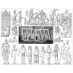 Раскраска: Египетская мифология (Боги и богини) #111221 - Бесплатные раскраски для печати