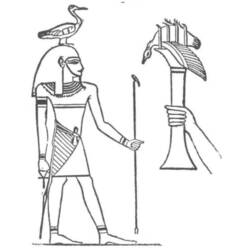 Раскраска: Египетская мифология (Боги и богини) #111226 - Бесплатные раскраски для печати
