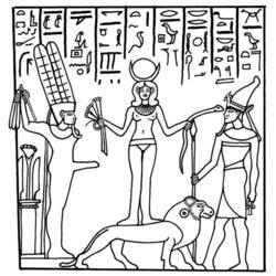 Раскраска: Египетская мифология (Боги и богини) #111232 - Бесплатные раскраски для печати