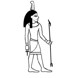 Раскраска: Египетская мифология (Боги и богини) #111240 - Бесплатные раскраски для печати
