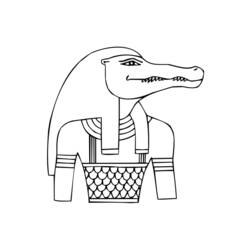 Раскраска: Египетская мифология (Боги и богини) #111244 - Раскраски для печати