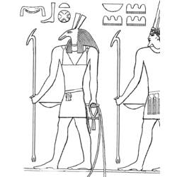Раскраска: Египетская мифология (Боги и богини) #111254 - Бесплатные раскраски для печати