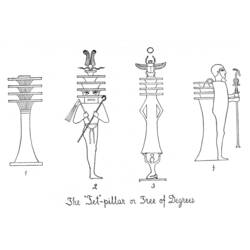 Раскраска: Египетская мифология (Боги и богини) #111257 - Бесплатные раскраски для печати
