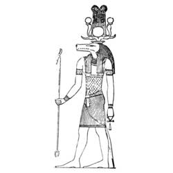 Раскраска: Египетская мифология (Боги и богини) #111258 - Бесплатные раскраски для печати