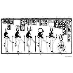 Раскраска: Египетская мифология (Боги и богини) #111265 - Бесплатные раскраски для печати