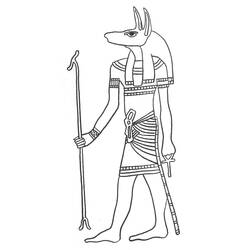 Раскраска: Египетская мифология (Боги и богини) #111269 - Раскраски для печати