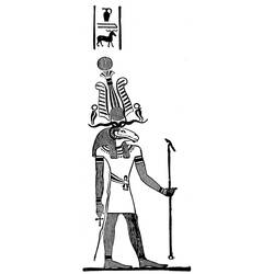 Раскраска: Египетская мифология (Боги и богини) #111284 - Бесплатные раскраски для печати