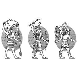 Раскраска: Египетская мифология (Боги и богини) #111285 - Бесплатные раскраски для печати