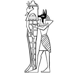 Раскраска: Египетская мифология (Боги и богини) #111289 - Бесплатные раскраски для печати