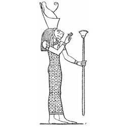 Раскраска: Египетская мифология (Боги и богини) #111290 - Бесплатные раскраски для печати